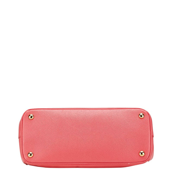 プラダ ガレリア サフィアーノ ハンドバッグ ショルダーストラップ 2WAY BN1801 ピンク レザー レディース PRADA 【中古】
