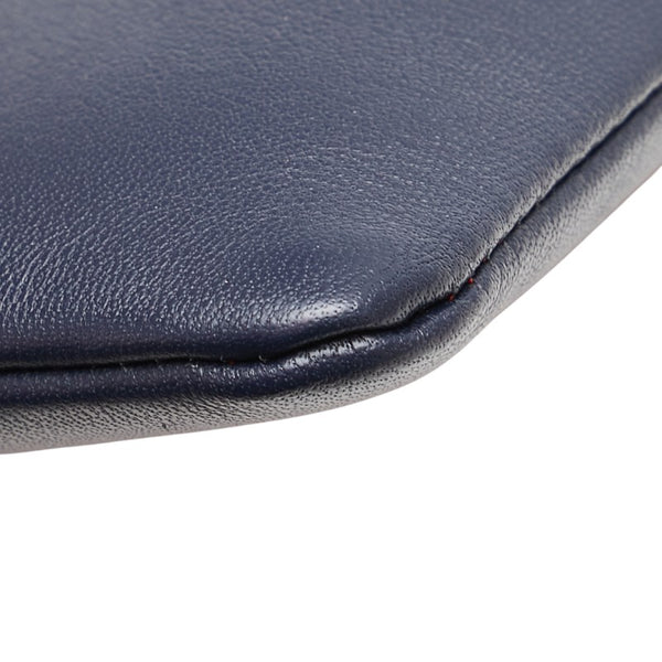 セリーヌ バイカラー クラッチバッグ レッド ブラック レザー レディース CELINE 【中古】