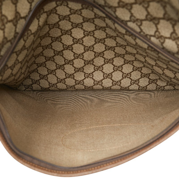グッチ GGスプリーム トートバッグ 002 983 0054 ベージュ ブラウン PVC レザー レディース GUCCI 【中古】
