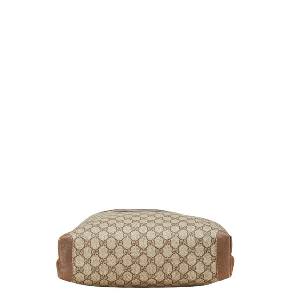 グッチ GGスプリーム トートバッグ 002 983 0054 ベージュ ブラウン PVC レザー レディース GUCCI 【中古】