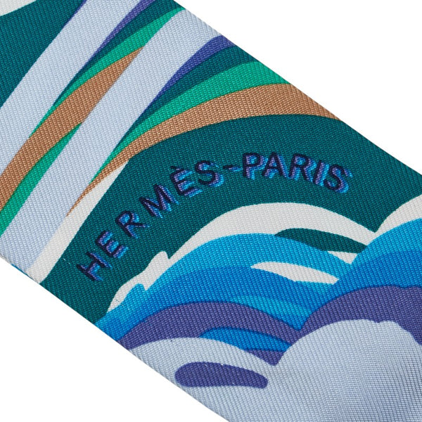 エルメス ツイリー BRIDES de GALA スカーフ グリーン マルチカラー シルク レディース HERMES 【中古】