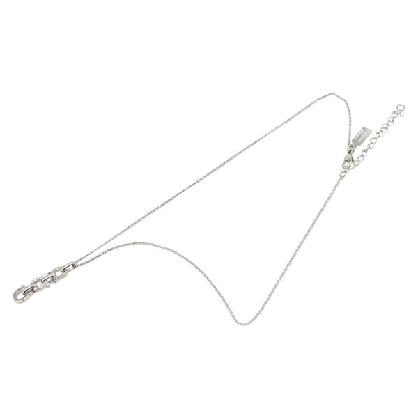 サルヴァトーレフェラガモ ガンチーニ ラインストーン ネックレス シルバー メタル レディース Salvatore Ferragamo 【中古】