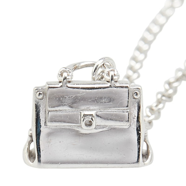 サルヴァトーレフェラガモ ガンチーニ ハンドバッグモチーフ ネックレス シルバー SV925 シルバー レディース Salvatore Ferragamo 【中古】