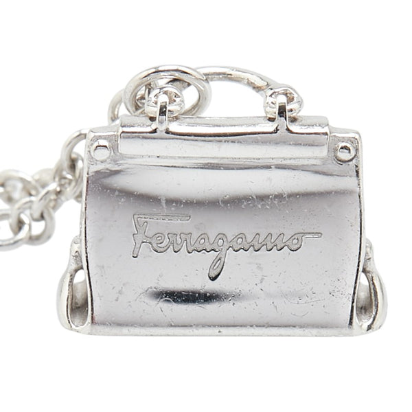 サルヴァトーレフェラガモ ガンチーニ ハンドバッグモチーフ ネックレス シルバー SV925 シルバー レディース Salvatore Ferragamo 【中古】