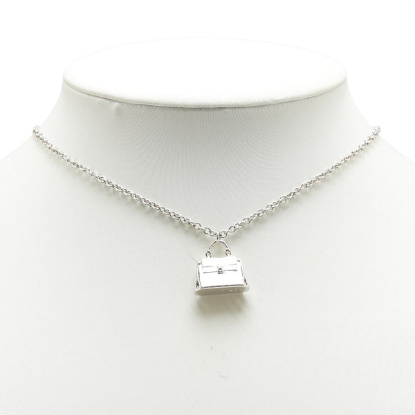 サルヴァトーレフェラガモ ガンチーニ ハンドバッグモチーフ ネックレス シルバー SV925 シルバー レディース Salvatore Ferragamo 【中古】