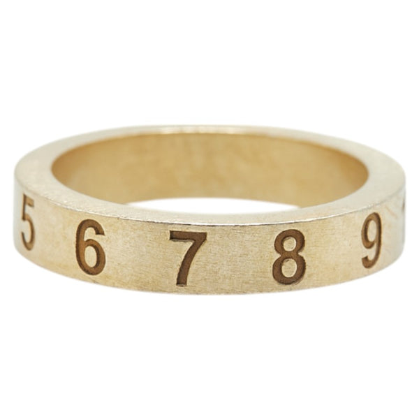 マルタンマルジェラ ナンバリングロゴ リング 指輪 ゴールド SV925 シルバー レディース MARTIN MARGIELA 【中古】