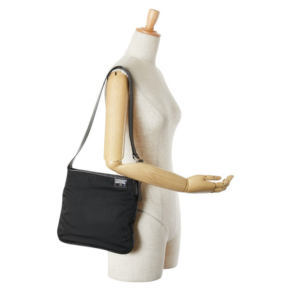 グッチ ワンショルダーバッグ 019 0422 3444 ブラック キャンバス レザー レディース GUCCI 【中古】