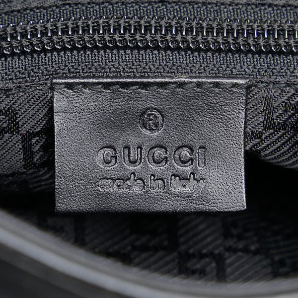 グッチ ワンショルダーバッグ 019 0422 3444 ブラック キャンバス レザー レディース GUCCI 【中古】