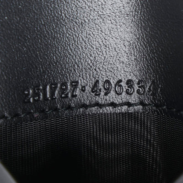 グッチ グッチシマ カードケース パスケース 251727 ブラック レザー メンズ GUCCI 【中古】