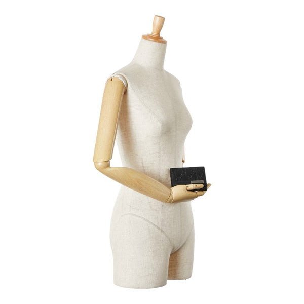 グッチ グッチシマ カードケース パスケース 251727 ブラック レザー メンズ GUCCI 【中古】