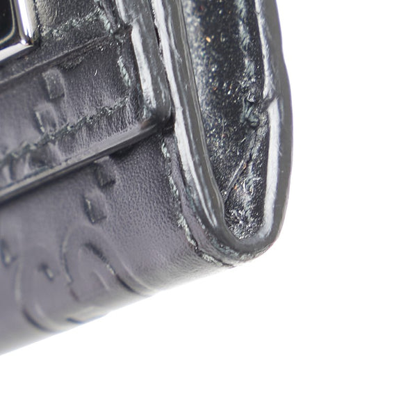 グッチ グッチシマ カードケース パスケース 251727 ブラック レザー メンズ GUCCI 【中古】