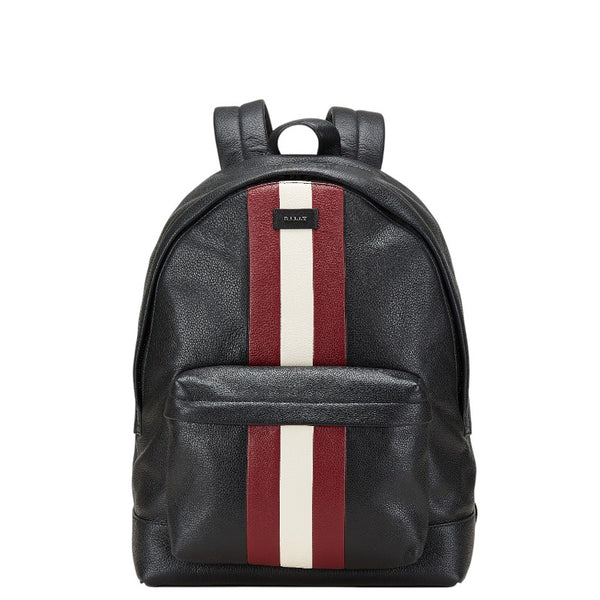 バリー トレインスポッティング リュック バックパック ブラック レッド ホワイト レザー メンズ BALLY 【中古】