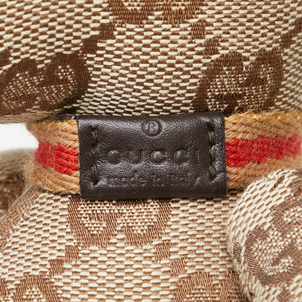 グッチ GGキャンバス テディベア くま ぬいぐるみ ベージュ ブラウン キャンバス レザー レディース GUCCI 【中古】