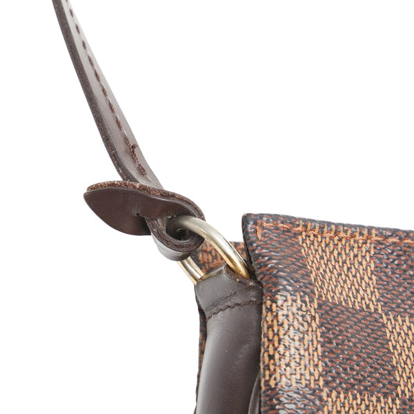 ルイ ヴィトン ダミエ ナヴォナ アクセサリーポーチ ハンドバッグ N51983 ブラウン PVC レザー レディース LOUIS VUITTON 【中古】