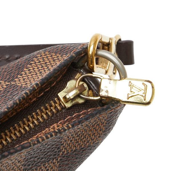 ルイ ヴィトン ダミエ ナヴォナ アクセサリーポーチ ハンドバッグ N51983 ブラウン PVC レザー レディース LOUIS VUITTON 【中古】