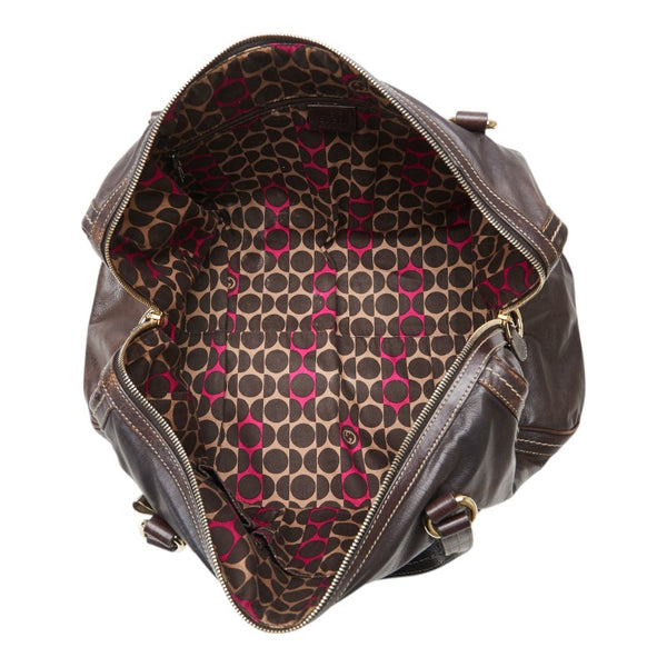 グッチ ハンドバッグ ボストンバッグ 181488 ブラウン レザー レディース GUCCI 【中古】