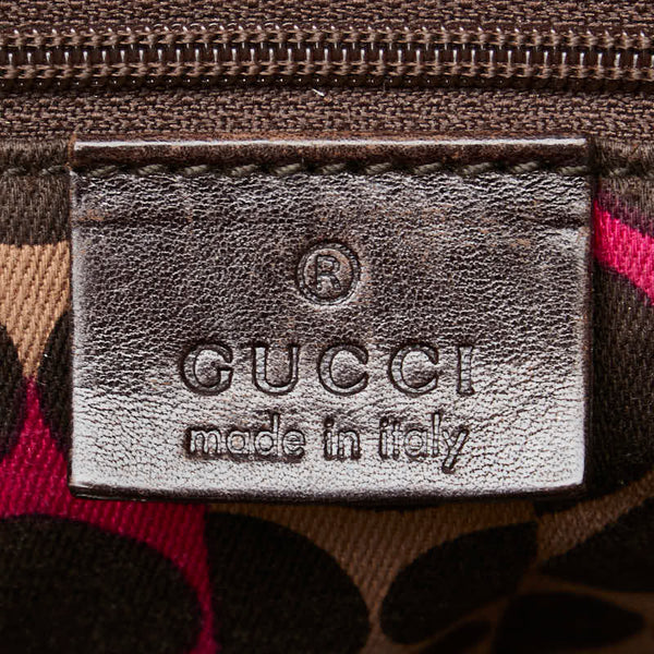グッチ ハンドバッグ ボストンバッグ 181488 ブラウン レザー レディース GUCCI 【中古】