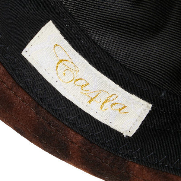 カシラ レオパード ヒョウ柄 帽子 ハット ブラウン ポリエステル レディース CA4LA 【中古】