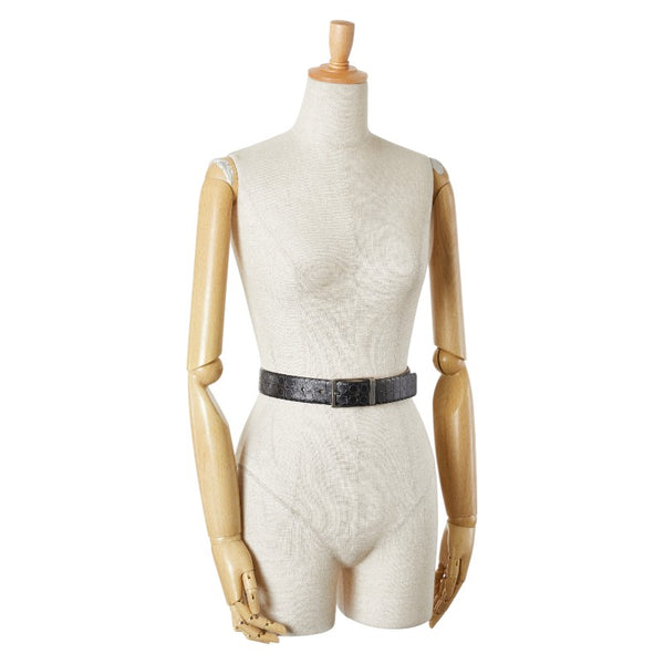 サルヴァトーレフェラガモ ガンチーニ ベルト ブラック レザー メンズ Salvatore Ferragamo 【中古】