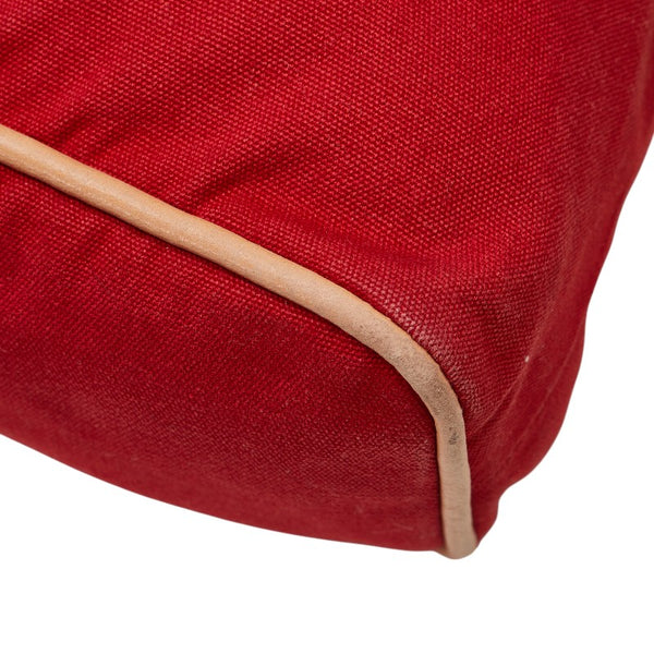 エルメス ボリードポーチGM ポーチ クラッチバッグ レッド コットン レザー レディース HERMES 【中古】