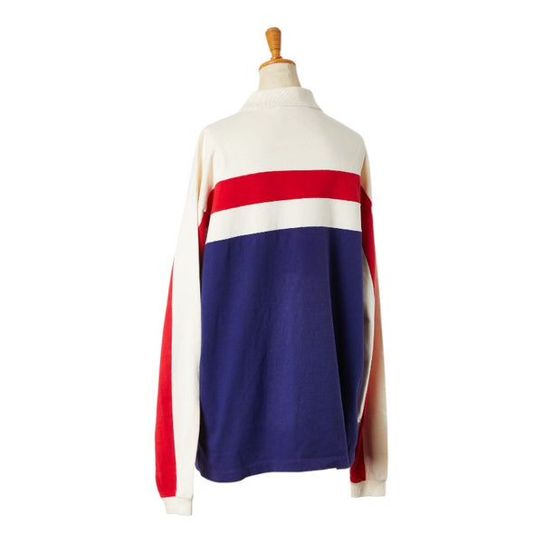 グッチ ボーダー スター ポロシャツ ラガーシャツ 長袖 サイズ：S 573262 ベージュ マルチカラー コットン メンズ GUCCI 【中古】