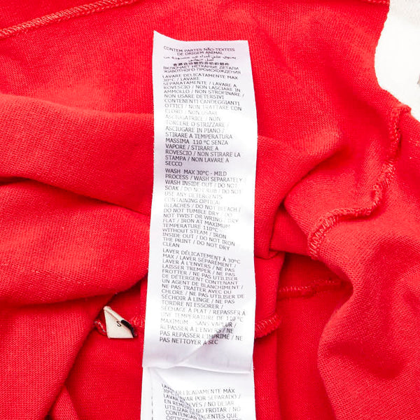 グッチ ボーダー ポロシャツ ラガーシャツ 長袖 サイズ：S 653379 レッド マルチカラー コットン メンズ GUCCI 【中古】