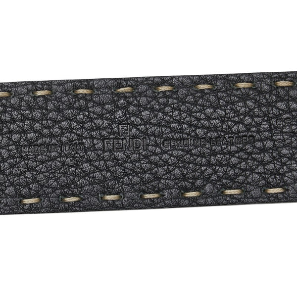 フェンディ セレリア ベルト 95/38 ブラック レザー メンズ FENDI 【中古】