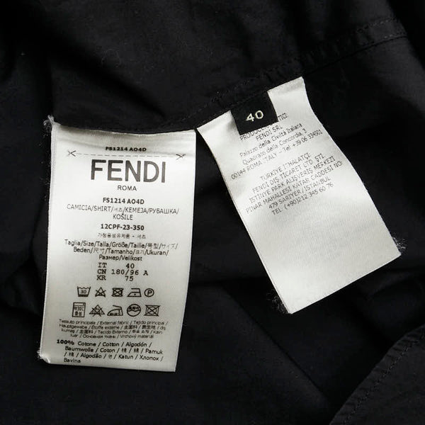 フェンディ ×マークジェイコブス シャツ サイズ：40 ブラック コットン メンズ FENDI 【中古】
