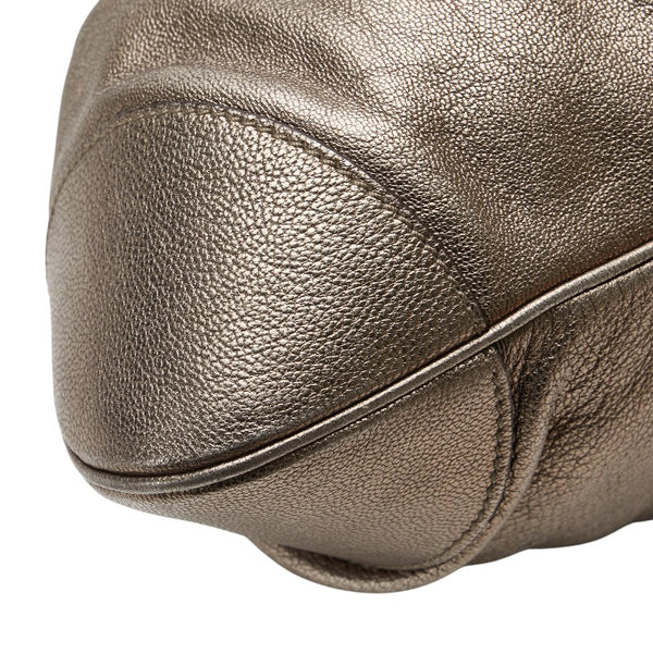 サルヴァトーレフェラガモ ガンチーニ ハンドバッグ ゴールド レザー レディース Salvatore Ferragamo 【中古】