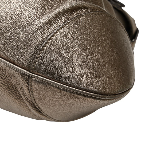 サルヴァトーレフェラガモ ガンチーニ ハンドバッグ ゴールド レザー レディース Salvatore Ferragamo 【中古】