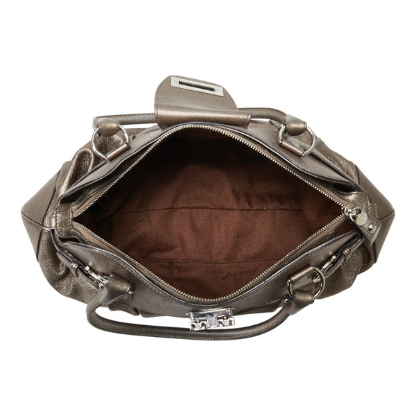 サルヴァトーレフェラガモ ガンチーニ ハンドバッグ ゴールド レザー レディース Salvatore Ferragamo 【中古】