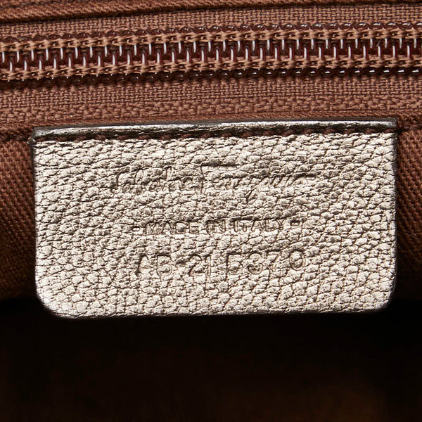 サルヴァトーレフェラガモ ガンチーニ ハンドバッグ ゴールド レザー レディース Salvatore Ferragamo 【中古】