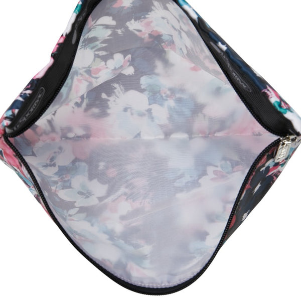レスポートサック 総柄 ボストンバッグ ショルダーバッグ 2WAY ホワイト マルチカラー ナイロン レディース LeSportsac 【中古】