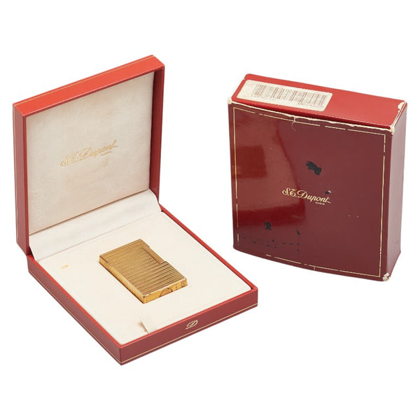 デュポン ライン1 ガスライター ゴールド メッキ レディース Dupont 【中古】