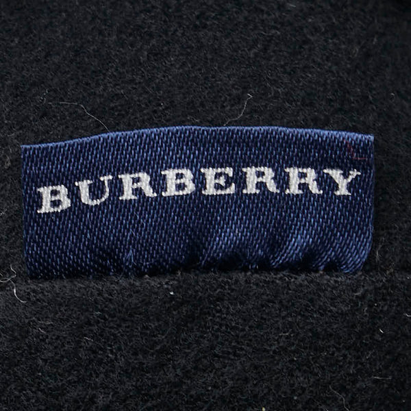 バーバリー ノバチェック テディベア ハンカチ 2点セット ネイビー キャンバス レディース BURBERRY 【中古】
