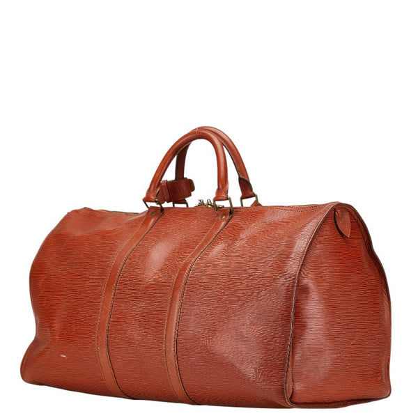 ルイ ヴィトン エピ キーポル50 ボストンバッグ トラベルバッグ M42968 ジパングゴールド ブラウン レザー レディース LOUIS VUITTON 【中古】