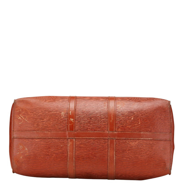 ルイ ヴィトン エピ キーポル50 ボストンバッグ トラベルバッグ M42968 ジパングゴールド ブラウン レザー レディース LOUIS VUITTON 【中古】