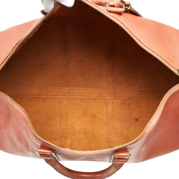 ルイ ヴィトン エピ キーポル50 ボストンバッグ トラベルバッグ M42968 ジパングゴールド ブラウン レザー レディース LOUIS VUITTON 【中古】