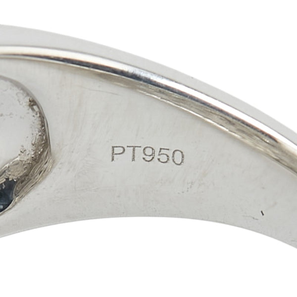 Pt950 プラチナ ダイヤ1.00ct メレダイヤ リング 指輪 レディース 10.5号 【中古】