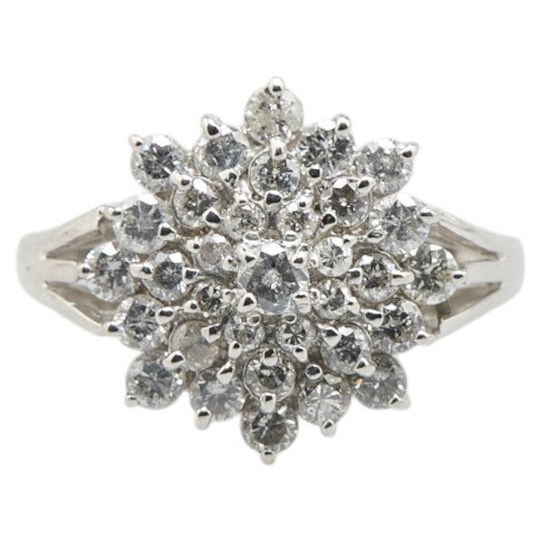 Pt900 プラチナ ダイヤ1.00ct リング 指輪 レディース 12.5号 【中古】