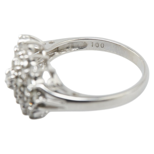 Pt900 プラチナ ダイヤ1.00ct リング 指輪 レディース 12.5号 【中古】