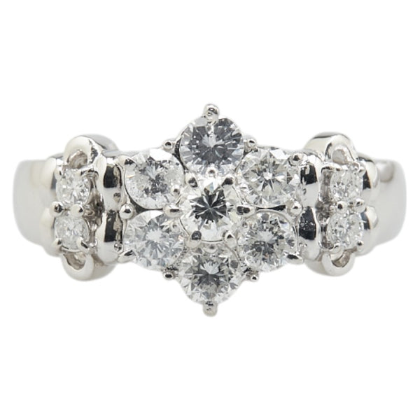 Pt900 プラチナ ダイヤ1.00ct リング 指輪 レディース 14.5号 【中古】