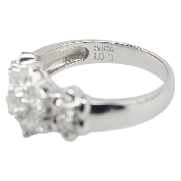Pt900 プラチナ ダイヤ1.00ct リング 指輪 レディース 14.5号 【中古】