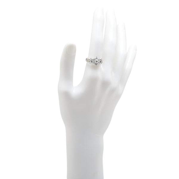 Pt900 プラチナ ダイヤ1.00ct リング 指輪 レディース 14.5号 【中古】