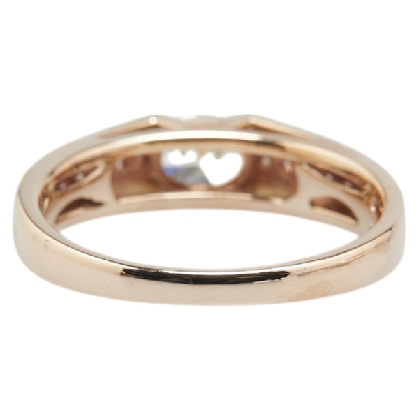 K18PG ピンクゴールド ダイヤ0.428ct ダイヤ0.10ct リング 指輪 レディース 12号 【中古】