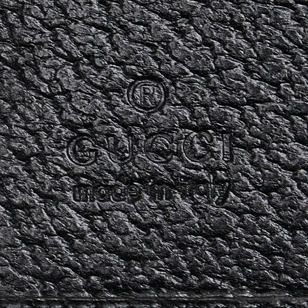 グッチ GGキャンバス スタッズ 二つ折り財布 120922 ブラック キャンバス レザー レディース GUCCI 【中古】