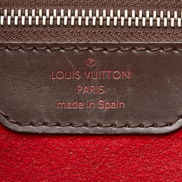 ルイ ヴィトン ダミエ ハムステッドMM ハンドバッグ N51204 ブラウン PVC レディース LOUIS VUITTON 【中古】