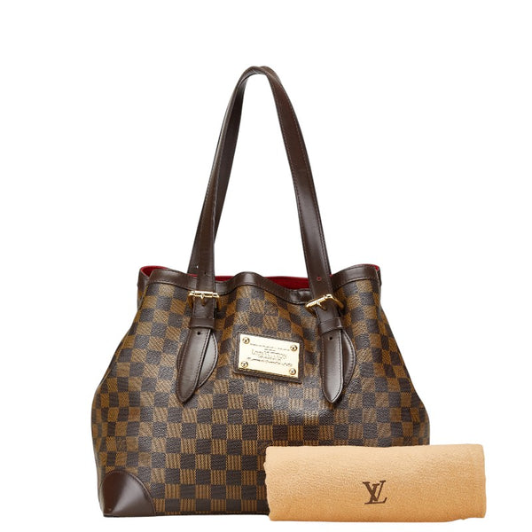 ルイ ヴィトン ダミエ ハムステッドMM ハンドバッグ N51204 ブラウン PVC レディース LOUIS VUITTON 【中古】