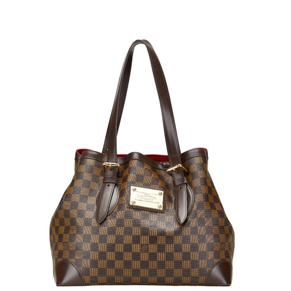 ルイ ヴィトン ダミエ ハムステッドMM ハンドバッグ N51204 ブラウン PVC レディース LOUIS VUITTON 【中古】
