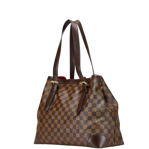 ルイ ヴィトン ダミエ ハムステッドMM ハンドバッグ N51204 ブラウン PVC レディース LOUIS VUITTON 【中古】